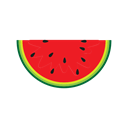 Eating, breakfast, Fruit, watermelon, food, Ice, Cream Black icon