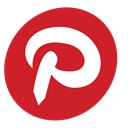 pinterest, Social Crimson icon