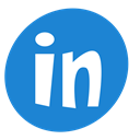 Linkedin, Social DodgerBlue icon