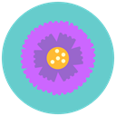 Aroma, Flower, flowers, blossom, nature, marigold MediumTurquoise icon