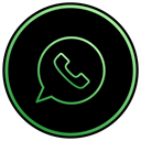 Mobile, Text, Whatsapp, phone, Message, Chat, App Black icon