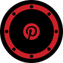 Business, btn, rounded, pinterest, Circle, network, Social Black icon