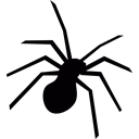 commerce, Spider Web, fear, Spiders, spooky, halloween, legs Black icon