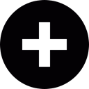 interface, Signage, mark, plus, button, cross Black icon