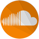 modern, Soundcloud, modern media, Cloud, sound DarkOrange icon