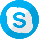 Email, Message, Chat, Skype, Social, Conversation, talk DeepSkyBlue icon