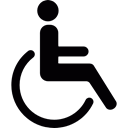 Accessible, Disabled, interface, disability Black icon