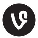 share, sharing, video, Vine Black icon
