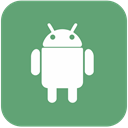 logotype, robot, Android, Logo MediumSeaGreen icon