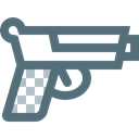 police, Army, Guard, Gun, soldier, weapon, pistol DimGray icon