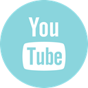 Social, youtube, online, media SkyBlue icon