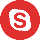 Skype, Social, media, online Crimson icon