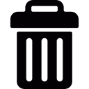 recycle bin, Container, Trash, Bin, recycle, Tools And Utensils Black icon