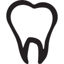 Teeth, stomatology, dental, tooth, Dentist Black icon
