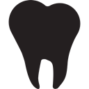 Teeth, tooth, dental, stomatology, Dentist Black icon
