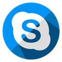 media, Communication, internet, Chat, Skype, Social, web DodgerBlue icon