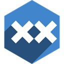 Social, Hexagon, animexx, Shadow, media SteelBlue icon