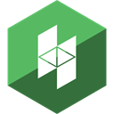 houzz, Gloss, media, Hexagon, Social MediumSeaGreen icon