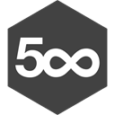 Social, 500, pixel, media, Hexagon DarkSlateGray icon