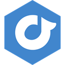 rdio, Social, media, Hexagon SteelBlue icon