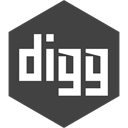 Social, media, Hexagon, Digg DarkSlateGray icon