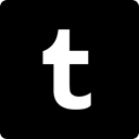 Tumblr, Social, media, square Black icon