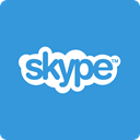 Skype, Social, square, media DodgerBlue icon