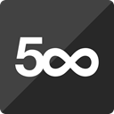 media, square, Social, 500 pixel, Gloss DarkSlateGray icon