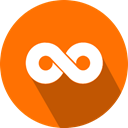 social network, Logo, twoo DarkOrange icon