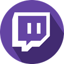 Twitch, Logo, social network, Games DarkSlateBlue icon