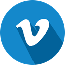 Logo, Vimeo, social network DodgerBlue icon