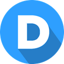 Logo, social network, Disqus DodgerBlue icon