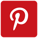 pinterest icon, P Firebrick icon