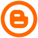 Blogger icon OrangeRed icon