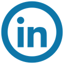 linked, linkedin icon, In DarkCyan icon