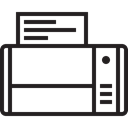 Appliances, Scanner, copier, Print, printer, Fax Black icon