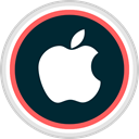 Social, online, media, Apple Black icon
