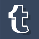 tumblr logo, tumblr new logo, Social, Tumblr, media, online, Logo DarkSlateGray icon
