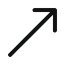 top arrow, Diagonal, Arrow, right arrow, diagonalarrowupright, up arrow Black icon