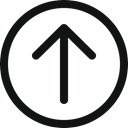 arrowupcircle, arrow up, arrow circle, Arrow, up icon, Top Black icon