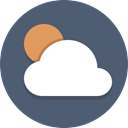 weather, sun, Cloudy, Cloud DimGray icon