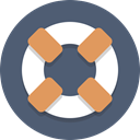 support, Life preserver DimGray icon