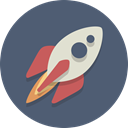 spacecraft, Rocket, spaceship DimGray icon