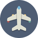 transportation, airplane, Plane DimGray icon