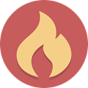Flame, Burn, fire IndianRed icon