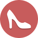 high heel, heel, shoe IndianRed icon