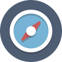 compass, location, navigation, Direction DimGray icon