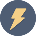 Bolt, electricity DimGray icon