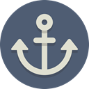 Anchor, nautical DimGray icon