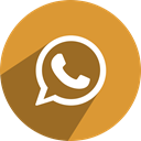 Whatsapp, network, Social, media, free Goldenrod icon